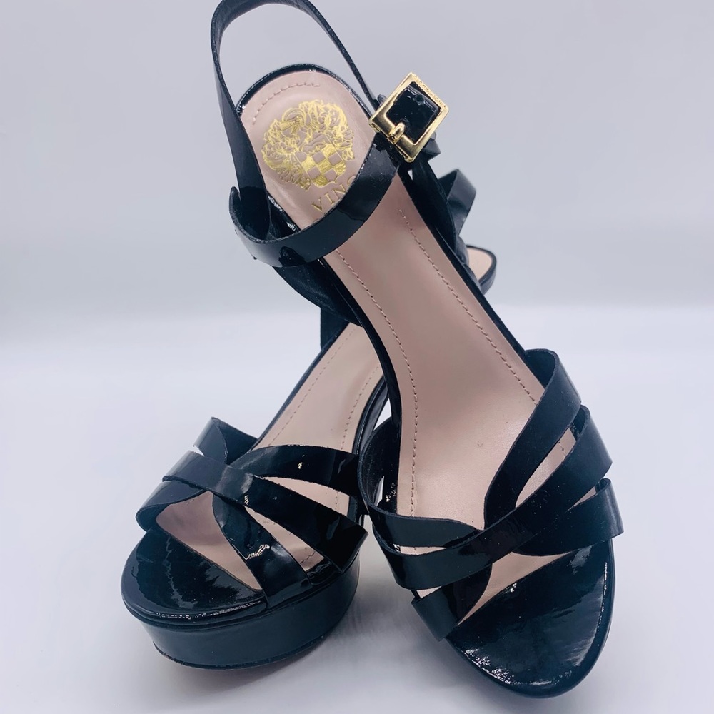 Vince camuto jacko black platform pumps